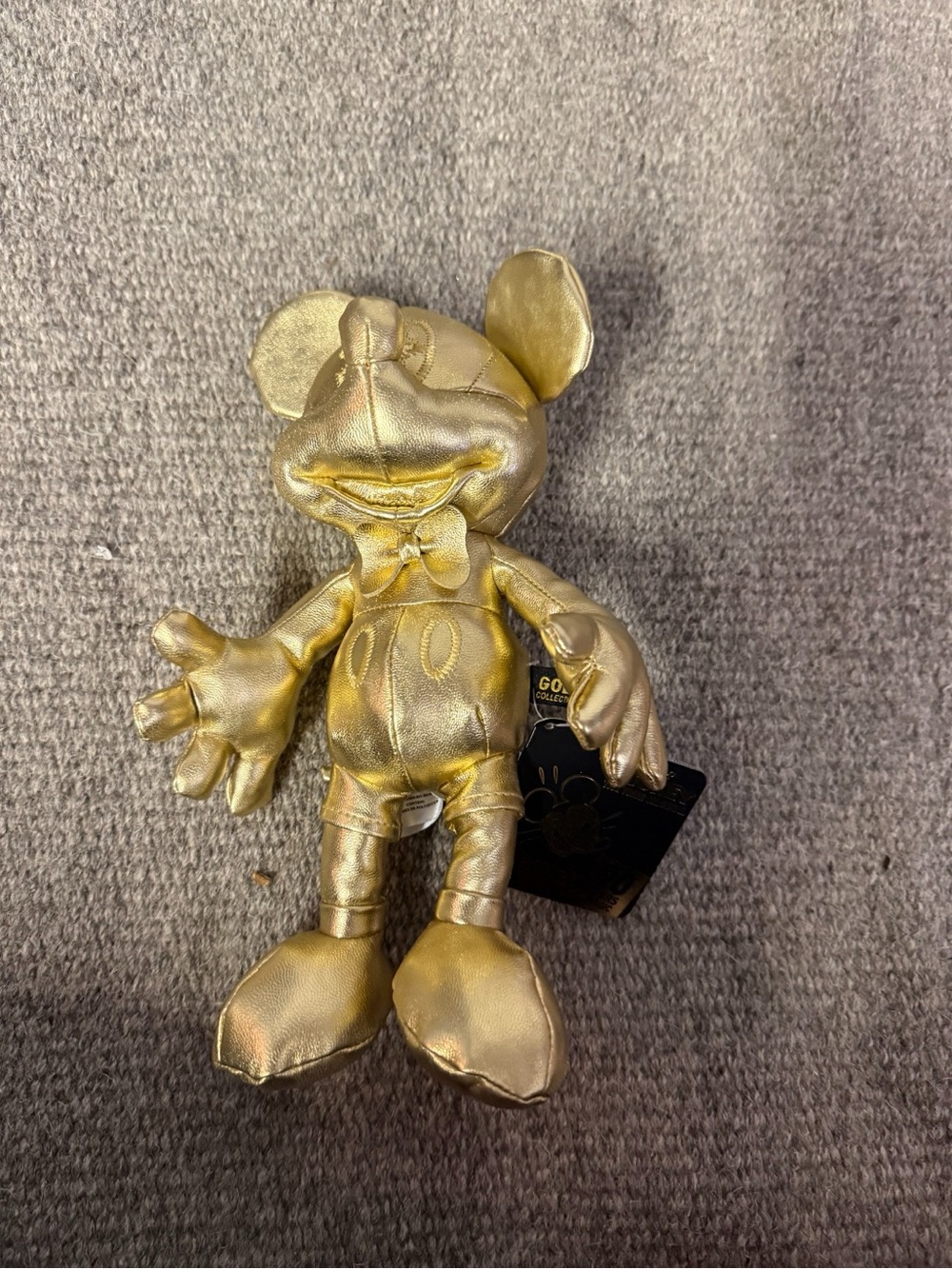 Disney Metallic Gold Mickey Mouse Plush
